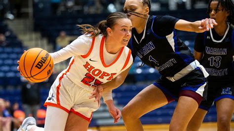 Hope women pass first test, topping Illinois Wesleyan for tourney win