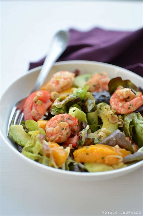 Salade De Crevettes Avocat Et Mangue La Citronnelle Voyage Gourmand