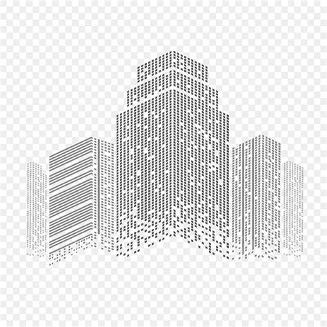 City Office Building Vector Png Images Black Abstract Color Block