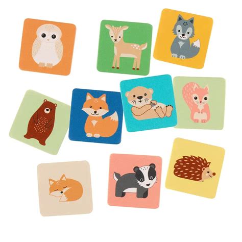 Игра за запаметяване с животни - Woodland Animals