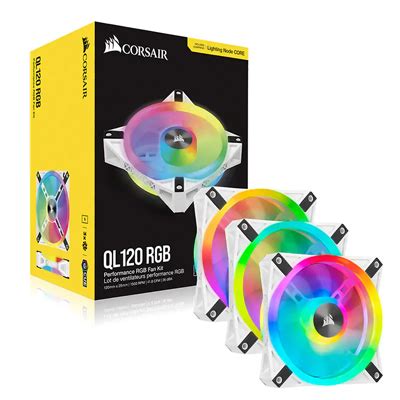 CORSAIR QL Series, QL120 RGB White – Radiance Computer