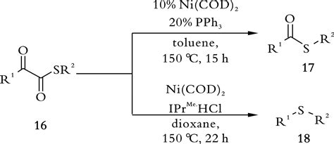 Research Progress In Transition MetalCatalyzed C S Bond Cleavage Of