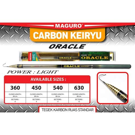 Joran Tegek Pole Maguro Carbon Keiryu Oracle Pilih Ukuran Lazada