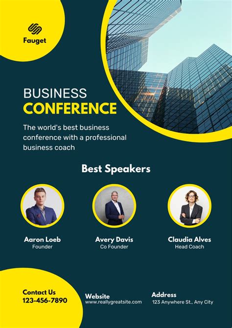 Free Custom Printable Conference Poster Templates Canva