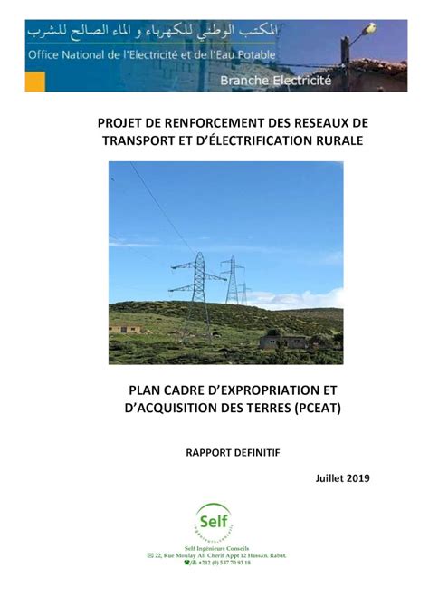 PDF PROJET DE RENFORCEMENT DES RESEAUX DE TRANSPORT ET PROGRAMME