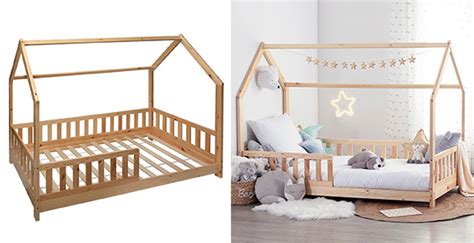 Lit Cabane En Bois Pour Enfant Bosco De X Cm Atmosphera