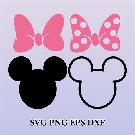 Minnie Head Svg Minnie Bow Svg Minnie Mouse Svg Minnie Svg Minnie