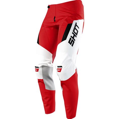 Pantalon Cross Contact Chase Shot Rouge Blanc Moto Axxe Fr Pantalon