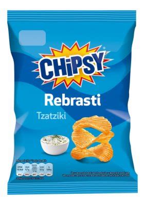 ČIPS REBRASTI TZATZIKI CHIPSY 60G