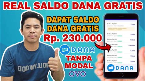 Sukses Narik Rp 230 000 Aplikasi Penghasil Saldo DANA Dan OVo Tanpa