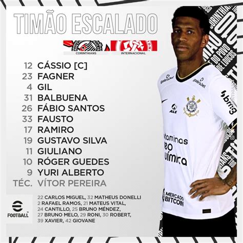 Sem Renato Augusto E Giuliano Titular Corinthians Divulga Escala O