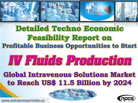 Detailed Techno Economic Feasibility Report On Iv Fluids Production A