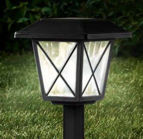 Hampton Bay Oakleigh Lumens Solar Black Grey Led Pathway Light Set