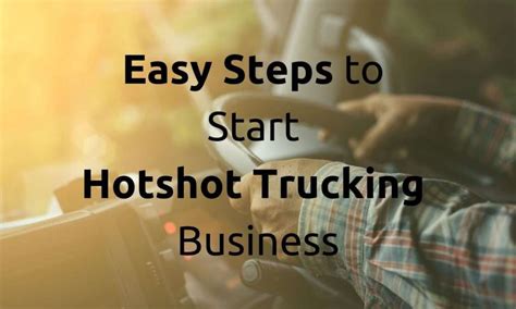 How To Start A Hot Shot Business Complete Guide