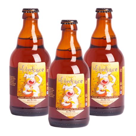 Bière Blonde Folie Douce Brasserie de Sutter Lot de x cl