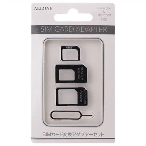 Simアダプターセット Simカード 変換アダプター スマホアクセサリー ブラック アローン Alk Simadpkの通販はau Pay