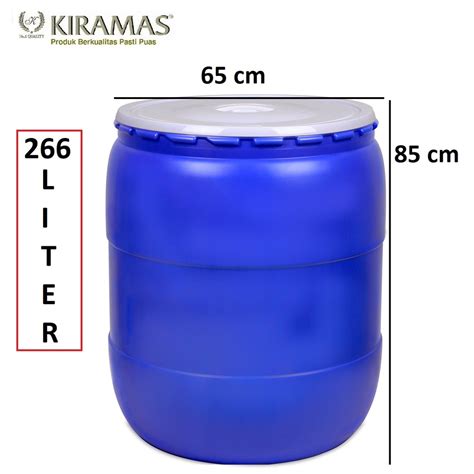 Jual Kiramas Tong Air Gentong Air Tong Biru Tong Sampah 266 Liter