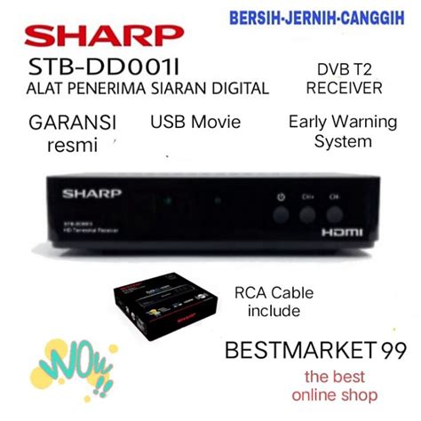 Jual SHARP SET TOP BOX STB DD001i DIGITAL GARANSI RESMI Q6Z3 Shopee