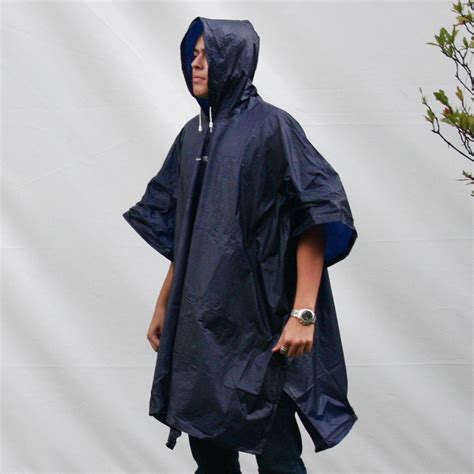 Poncho Capa De Chuva Imperme Vel Capuz P Pesca Caminhada E Moto