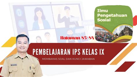 Kunci Jawaban Dan Pembahasan Buku Paket IPS Kelas 9 Halaman 83 84 YouTube