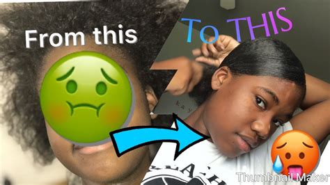 How To Slick Down 4c NATURAL HAIR 4chair YouTube