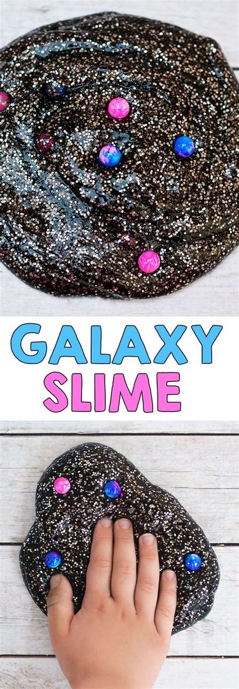 How To Make Galaxy Slime Sensory Play Galaxy Slime Galaxy Crafts Diy Galaxy