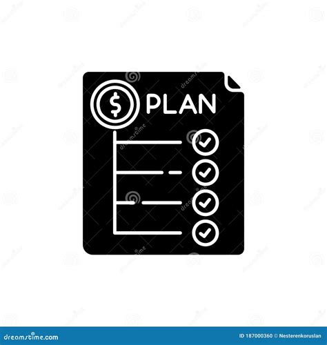 Expenditure Plan Pixel Perfect Linear Icon Vector Illustration