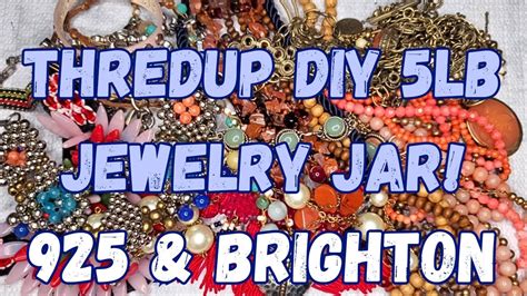 925 Silver Brighton Silpada Thredup DIY 5lb Jewelry Jar Unboxing