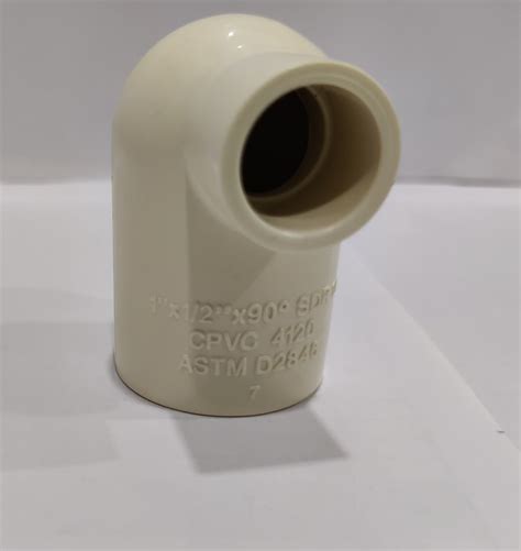 1 X 1 2 Inch 90 Degree CPVC Fitting Reducing Plain Elbow For Plumbing