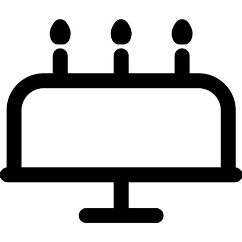 Cake With Candles Vector Svg Icon Svg Repo