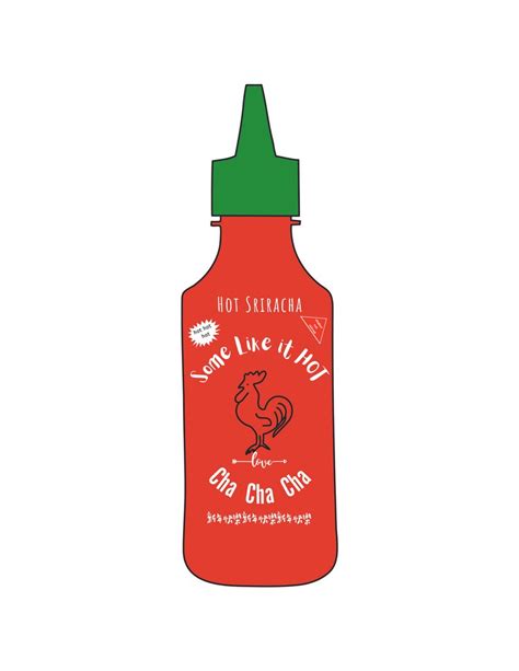 Sriracha Svg Instant Download Printable Hot Sauce Sriracha Bottle Red Bottle Svg Jpeg