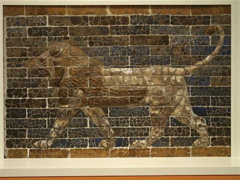 Glazed Brick Wall Relief Of Lion Unknown Google Arts Culture