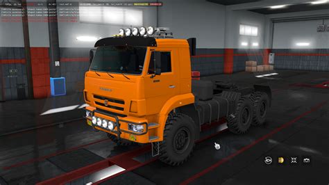 Скачать Euro Truck Simulator 2 Грузовик КамАЗ 65221 с прицепами