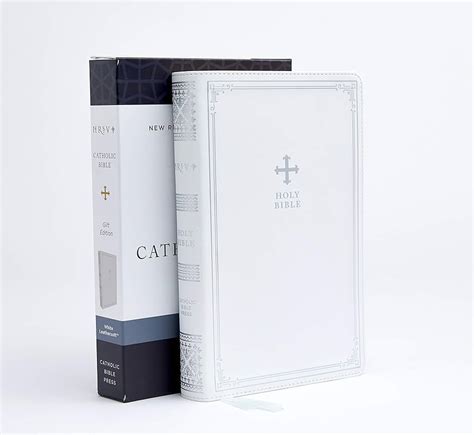 Nrsv Catholic Edition T Bible White Leathersoft Comfort Print