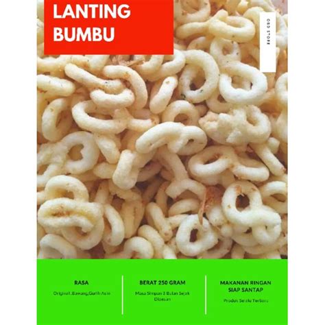 Jual Cod Lanting Bumbu Rasa Bawang G Shopee Indonesia