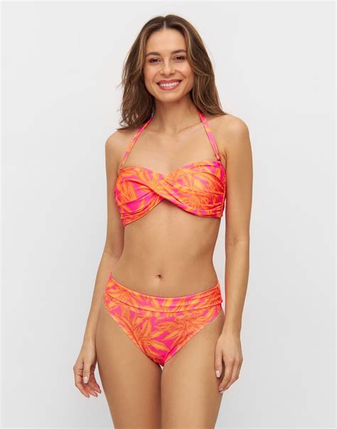 Orange Bandeau Bikini Evanette