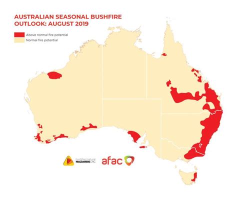 2019 Seasonal Bushfire Outlook Report Highlights Australia Areas With