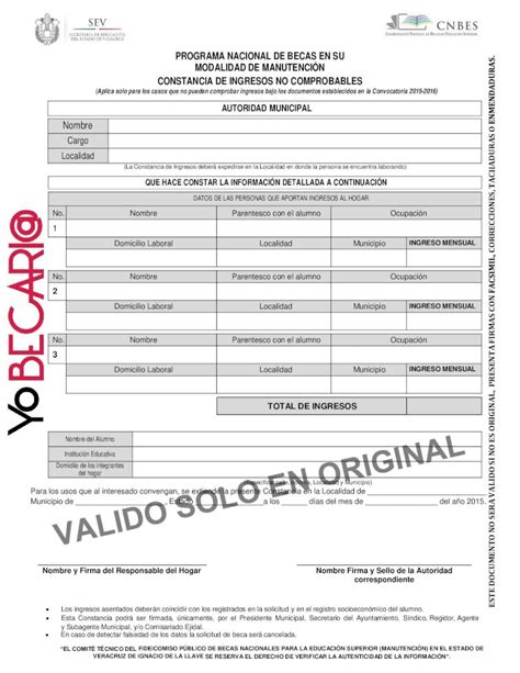 Pdf Carta De Ingresos No Comprobables Dokumen Tips