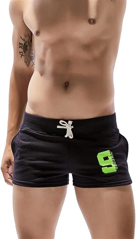 Mens Running Shorts 3 Inseam Bodybuilding Workout Training Shorts Gym