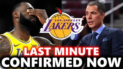 OUT NOW NOBODY EXPECTED PELINKA JUST CONFIRMS LAKERS NEWS TODAY