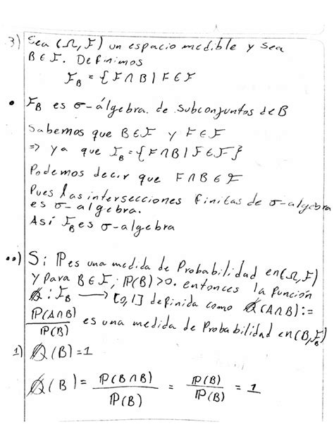 Demostración Sigma Algebra | PDF