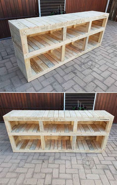 Pallet Media Stand M Bel Aus Paletten Holzpaletten M Bel Diy