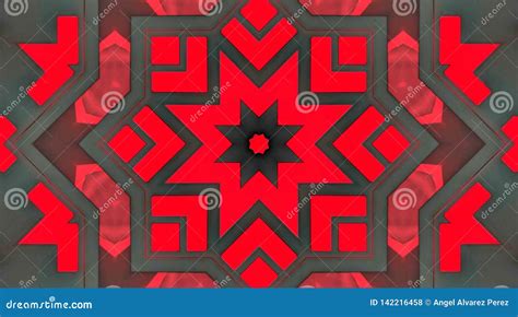 Illustration Digital Art Design Effect Red Pattern Stock Photo - Image ...