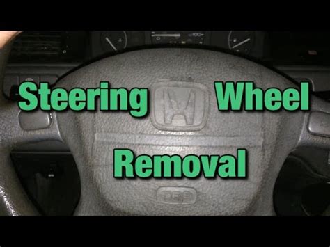 Honda Civic Steering Wheel Removal YouTube