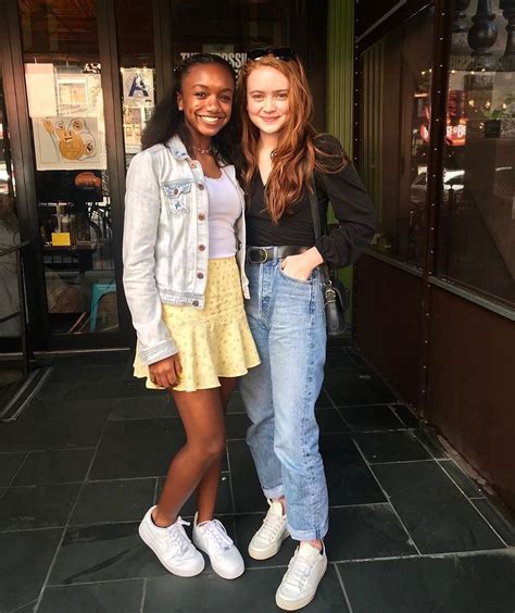 Sadie Sink Fanpage On Instagram Sadie And Tyrah Today ” Looks