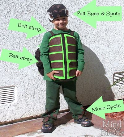 Diy Turtle Costume Tutorial Mind Over Messy In Turtle Costumes