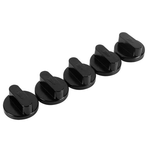 Cooker Knob 5Pcs New Black Universal Cooker Oven Gas Stove Grill Control Knobs Switch Home ...