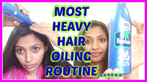 Most Heavy Hair Oiling Routine Youtube