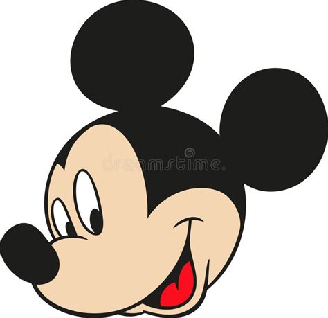 Mickey Souris Disney Caricature Visage Personnage Mickey Souris Visage