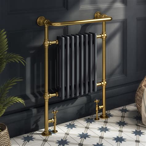 Chatsworth Savoy Traditional Heated Towel Rail Radiator Brushed Gold